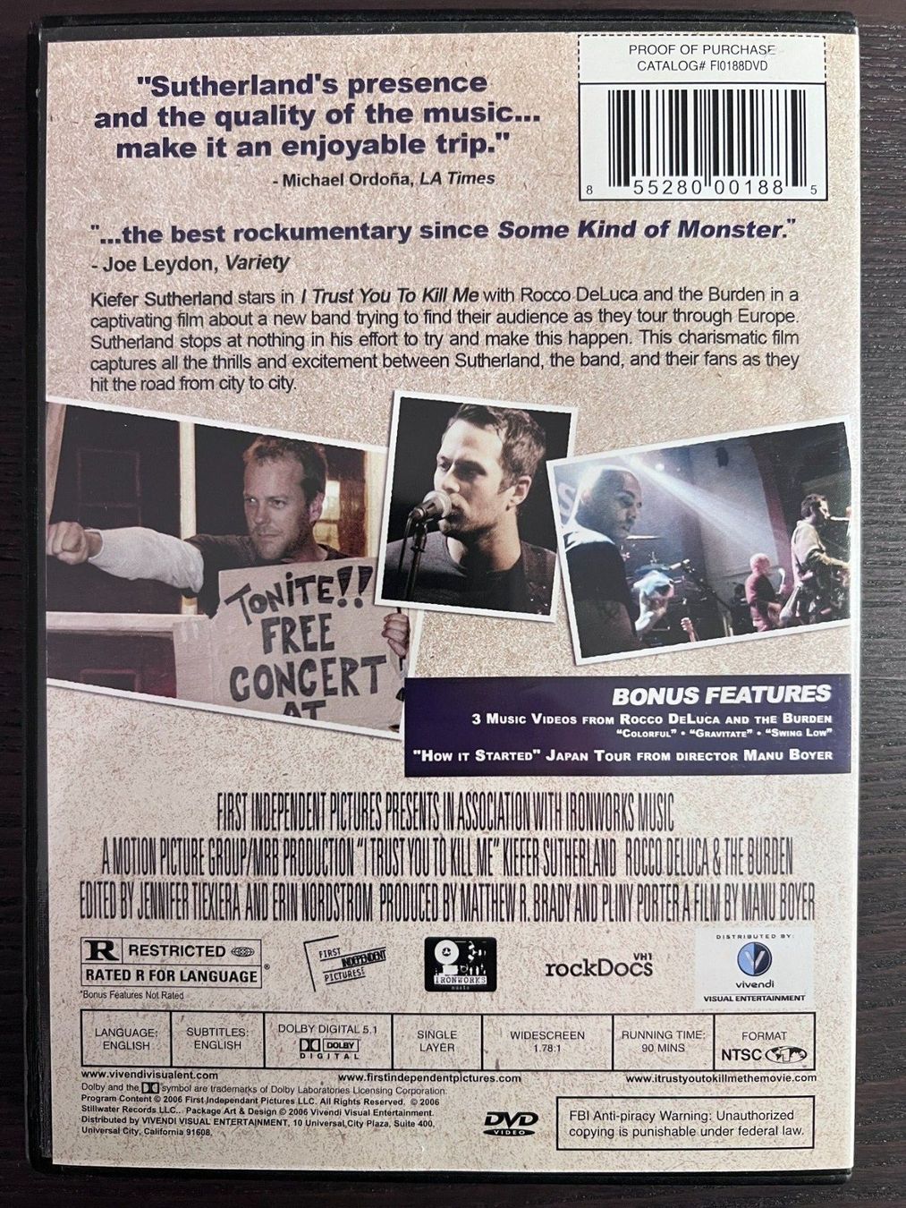 Tutti i DVDs: I Trust You to Kill Me – Usato da Zürich venduto da FilmFreunde 1