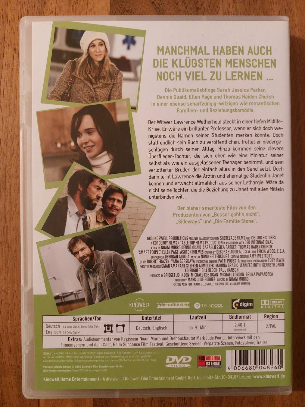 Tutti i DVDs: DVD - Smart People mit Ellen Page & Dennis Page – Usato da Rheinfelden venduto da FilmAuktion 1