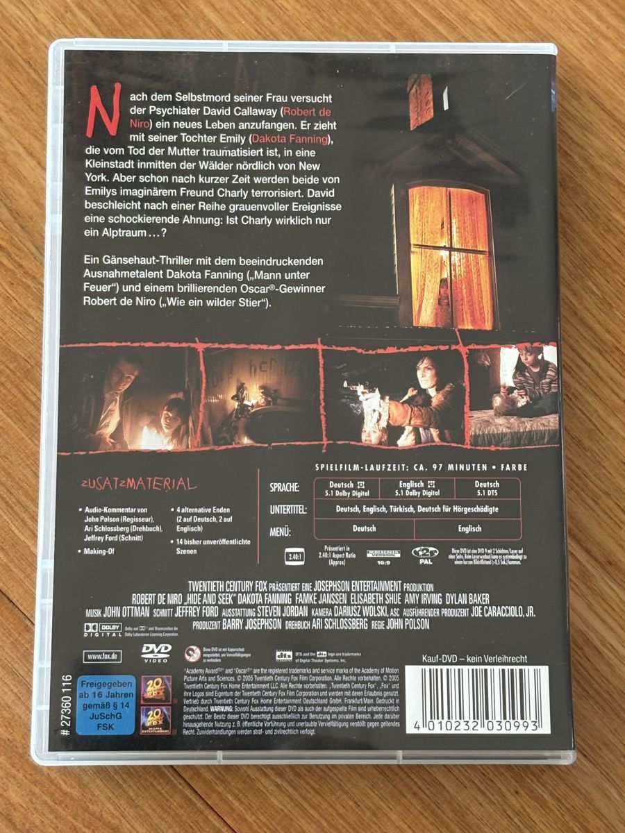 Tutti i DVDs: DVD Hide and Seek – Usato da Belp venduto da brb66 1