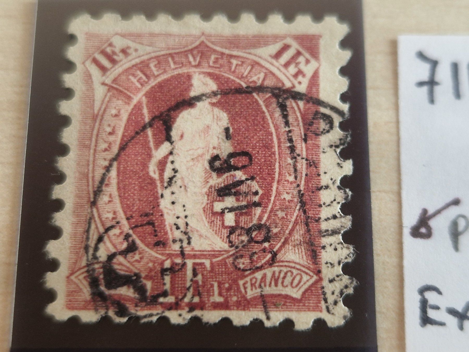 Tutti i francobolli: Stehende 71B, signiert, Top Zustand, ab 1.- – Usato da Burgdorf venduto da Glossy01 1