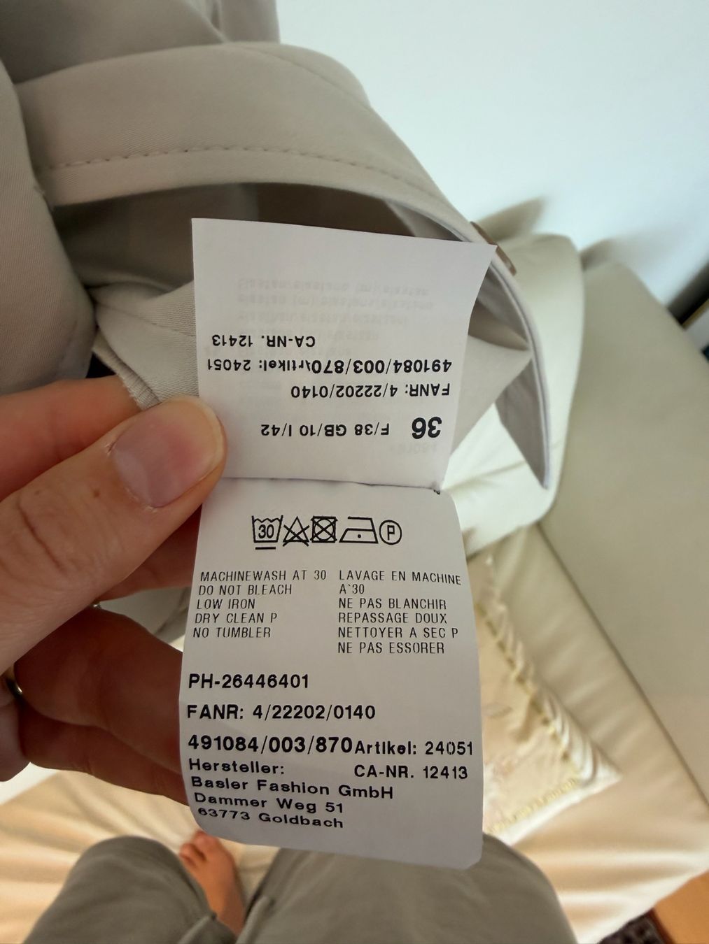 Vestiti: Damen Kleid, Basler, grau Grösse 36 – Usato da Herrliberg venduto da jun_rl8h 3