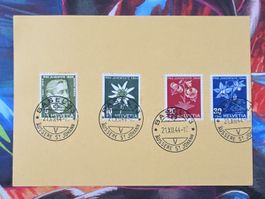 CL33 Document + Timbre Suisse 1944