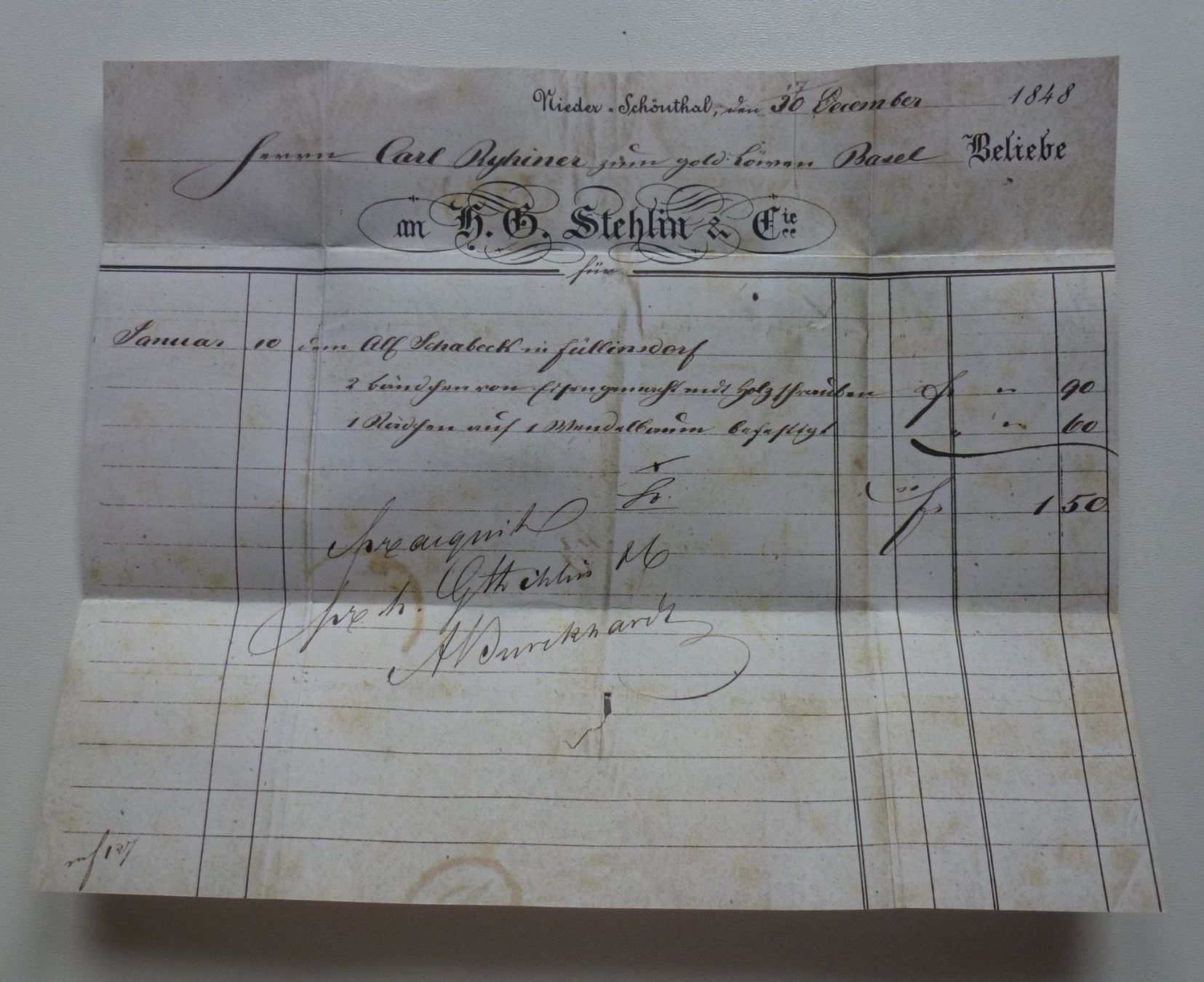 Tous les timbres: Reblik Baslertaubebrief 1848 – D'occasion à Walkringen par Casablanca777 2