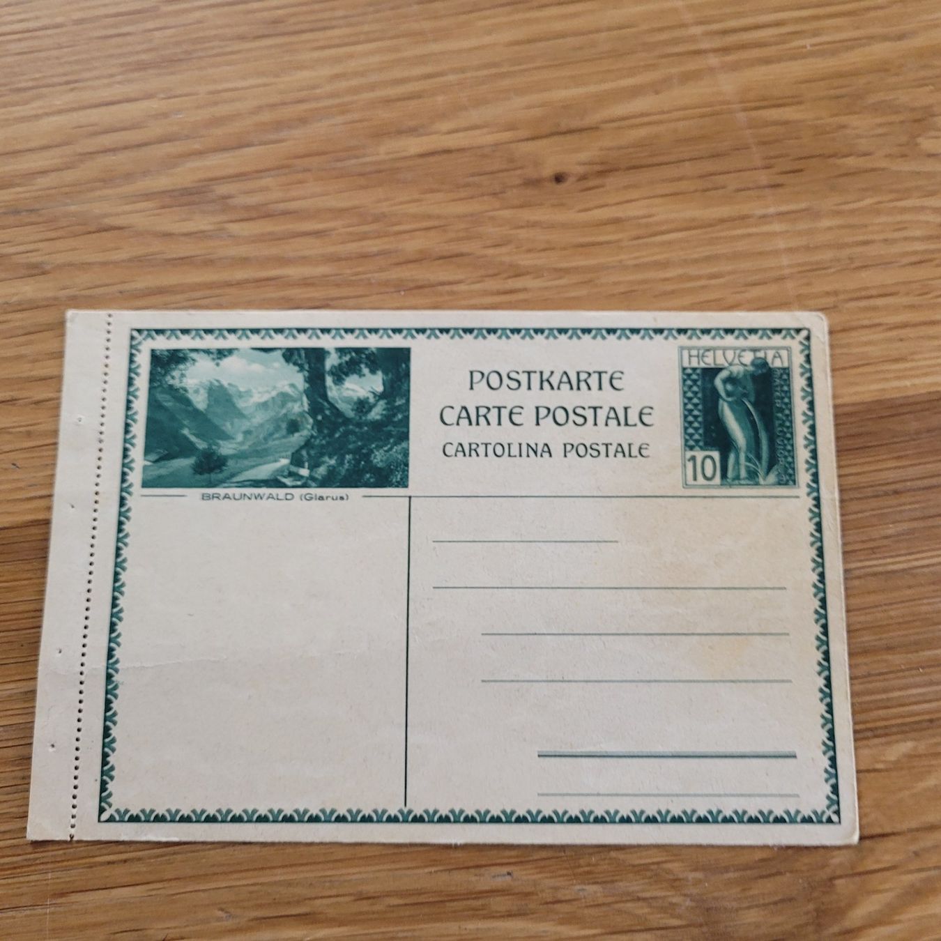 Alle Briefmarken: GS Postkarte Braunwald Glarus – Gebraucht aus Biel/Bienne von Destockweb