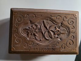 Altes Holz Truckli Schatulle Box Kästchen Luzern