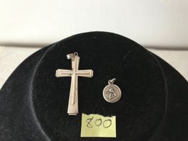 zwei silberanhänger 800