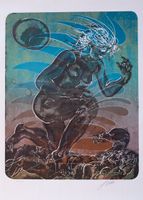 Schöne Hans Erni Farb Lithografie handsigniert