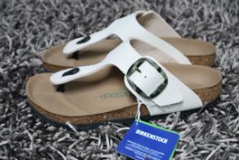 Birkenstock, Gizeh Big Buckle, Gr. 39, eggshell, NEU