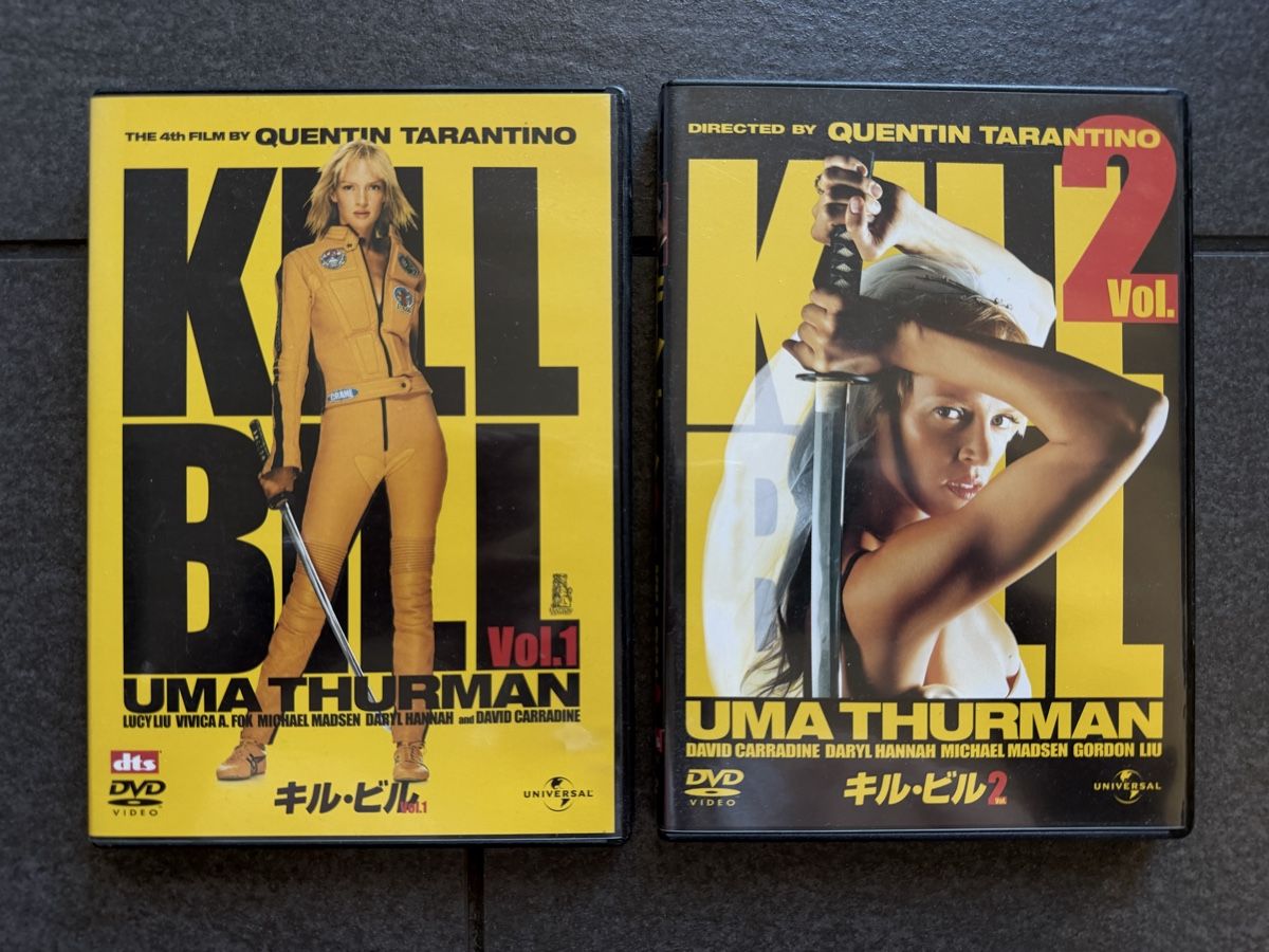 Alle DVDs: Kill Bill Vol.1 & Vol.2 DVD Set Japanisch – Gebraucht aus Zürich von cENS0R 1