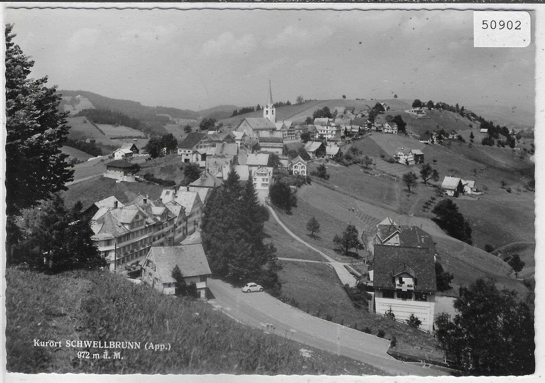 Cartoline postali: Schwellbrunn - Generalansicht – Usato da Ettingen venduto da Kartenplanet