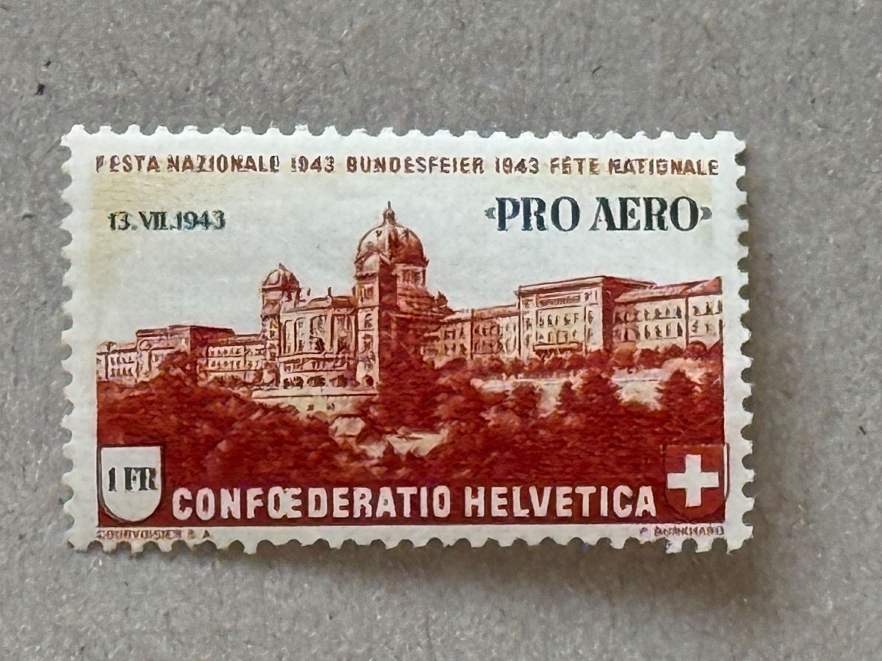 Alle Briefmarken: F36, Schöne Druckverschiebung, * – Gebraucht aus Aarau von hilde47 1