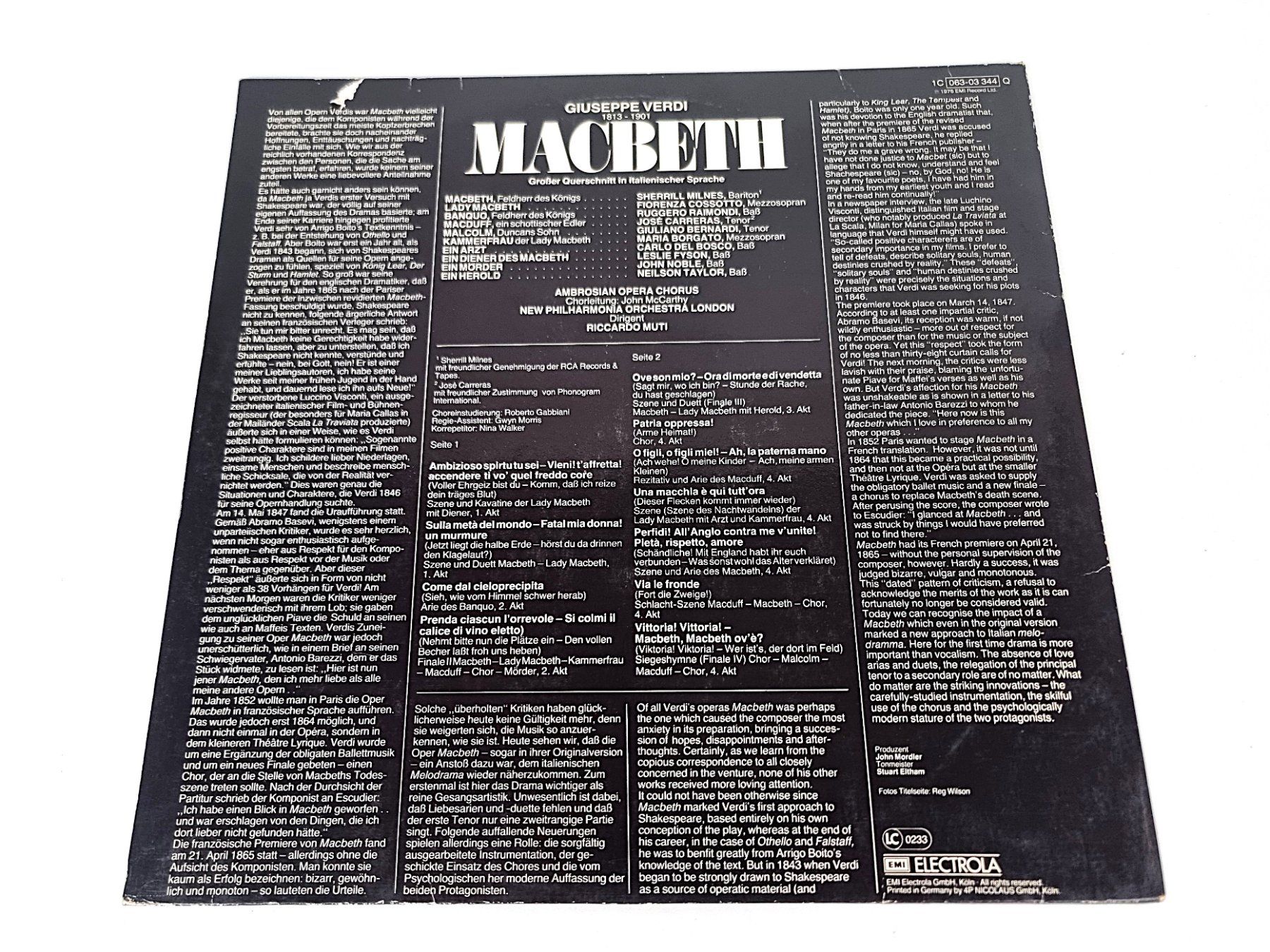 Schallplatten: LP Giuseppe Verdi – Gebraucht aus Urtenen-Schönbühl von Restwert_Schoenbuehl 1