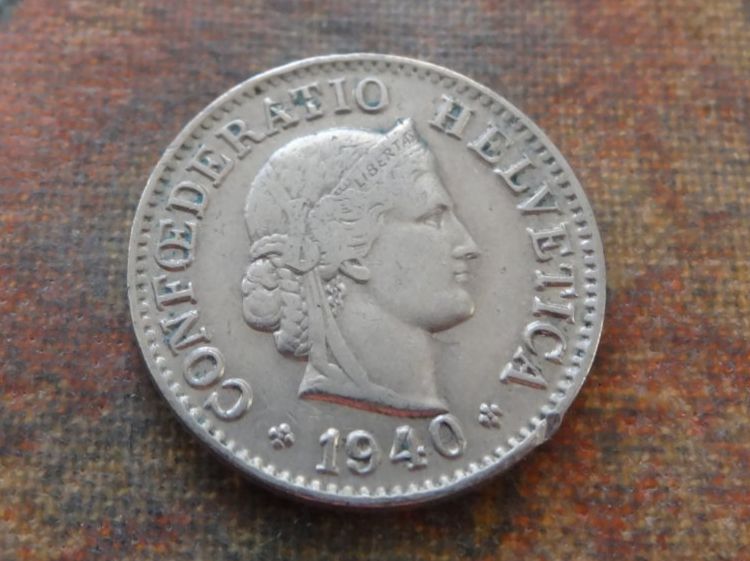 Tutti le monete: 5 Rp. 1940 – Usato da Romanel-sur-Lausanne venduto da Swift13