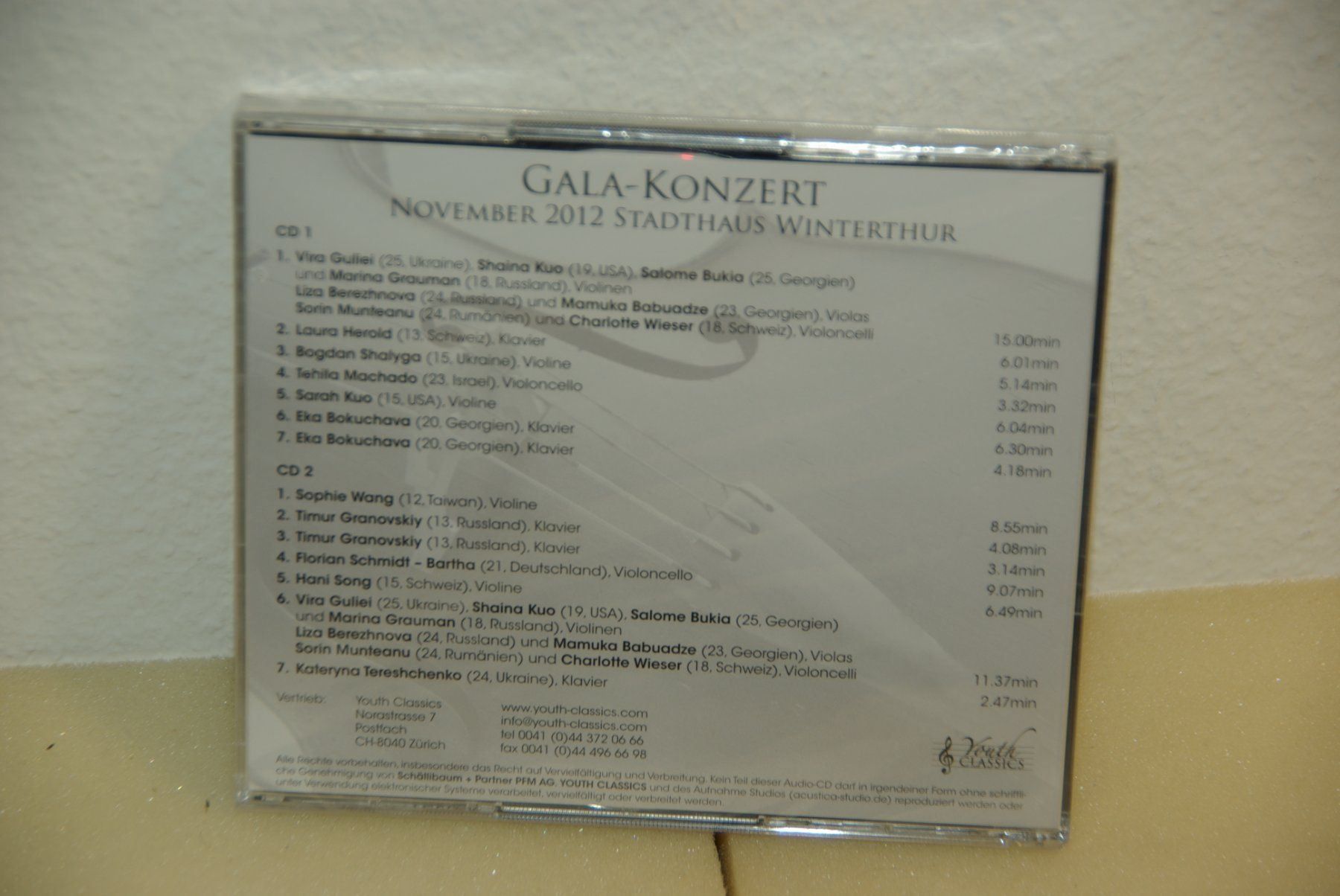 CD: Youth Classics - Gala Konzert – Nuovo e nell'imballaggio originale da Herisau venduto da Cevianer1844 1
