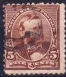 Timbre rare Amérique-USA 5 Cents - 1894 Obl.