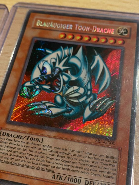 Yugioh, Playset 3 mal, Blauäugiger weisser Toon Drache Kaufen auf Ricardo