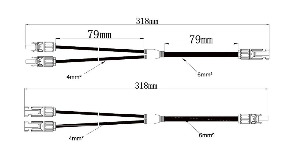 Cavi: Y-Kabel Verteiler-Set Module Connector 4. Generation (MC4) – Nuovo e nell'imballaggio originale da Oetwil am See venduto da AutoSolar 2