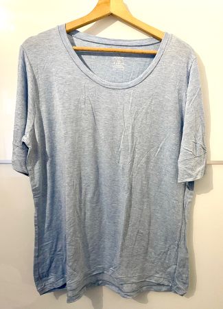 T-Shirt hellblau, Gr. XXL, Migros Essentials, NEU