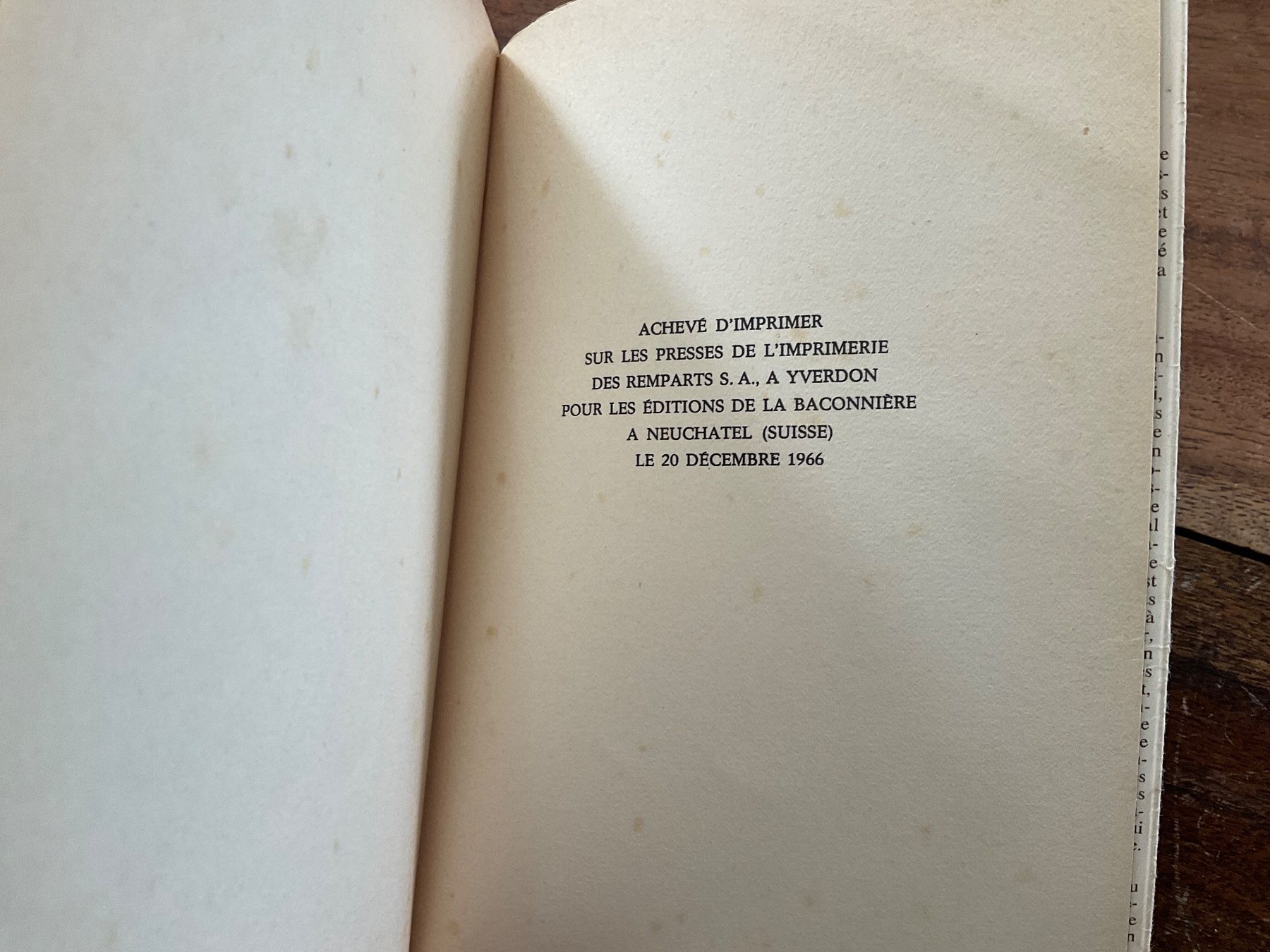Libri: Poignée de Terre, Hélène Grégroire - Récit Baconnière – Usato da Avenches venduto da Tinkey 2
