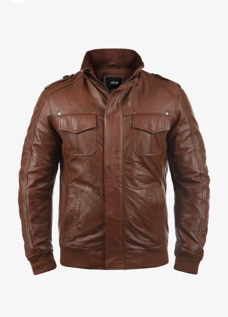 Vestes: !SOLID Leather jacket – D'occasion à Bottmingen par Poppyfields