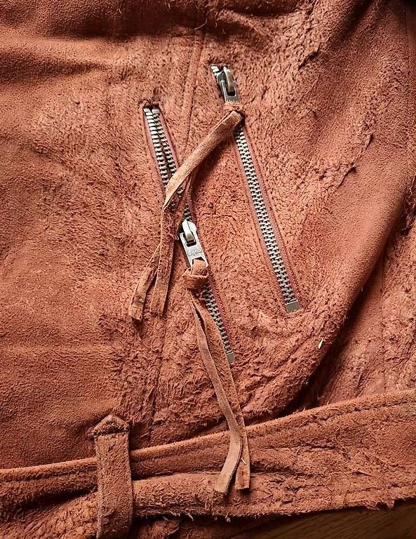 Jacken: wunderschöne seltene bordeaux Herren-Bikerlederjacke XL – Gebraucht aus Rickenbach SZ von Pinguin73 2