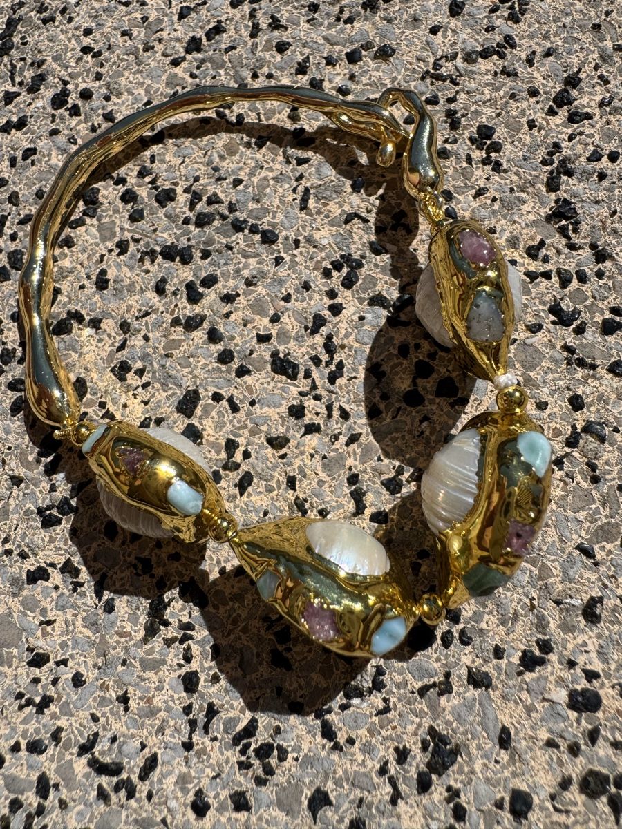 Bracciali & Braccialetti: Perlenarmband mit larimar – Nuovo (secondo la descrizione) da Zürich venduto da funkelnderstern 2