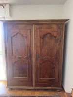 Armoire en bois massif penderie
