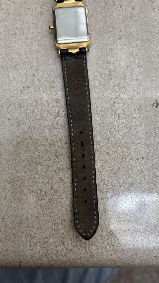 Balmain Orologi: Pierre Balmain Uhr vergoldet mit Saphiren – Usato da Bern venduto da kue_db29 7