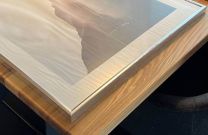 Bilderrahmen: Silbriger Bilderrahmen 50 × 70 cm – Gebraucht aus Birmensdorf ZH von big_v52v 1