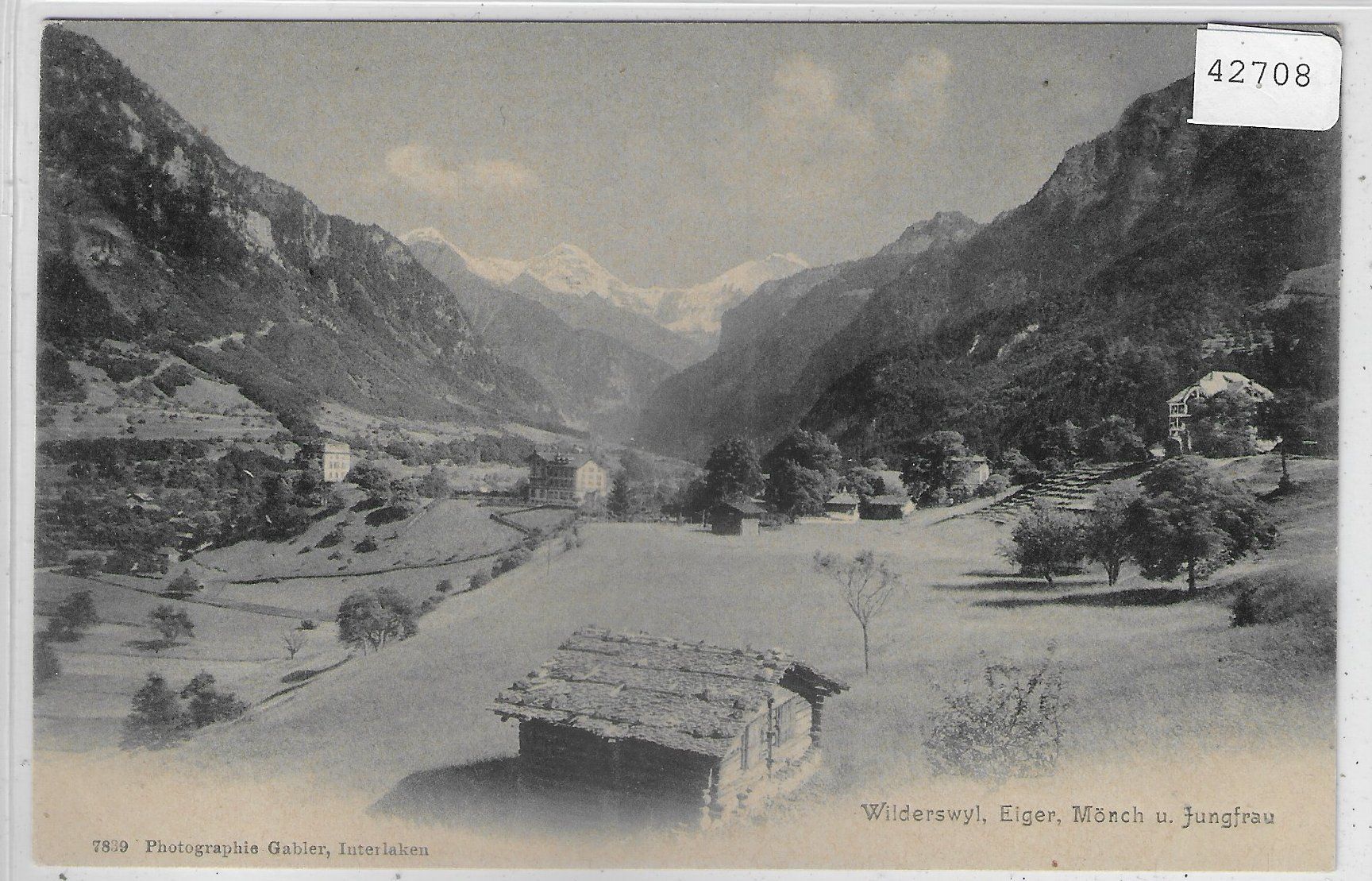 Cartoline postali: Wilderswil - Panorama – Usato da Ettingen venduto da Kartenplanet