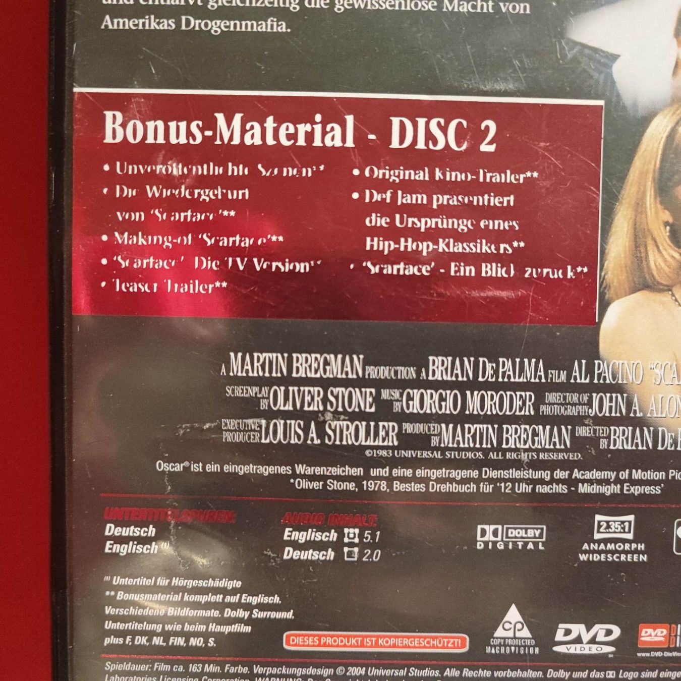 Tutti i DVDs: Scarface - 2 Discs - Special Edition – Usato da Dübendorf venduto da kb86_MOVIE 2