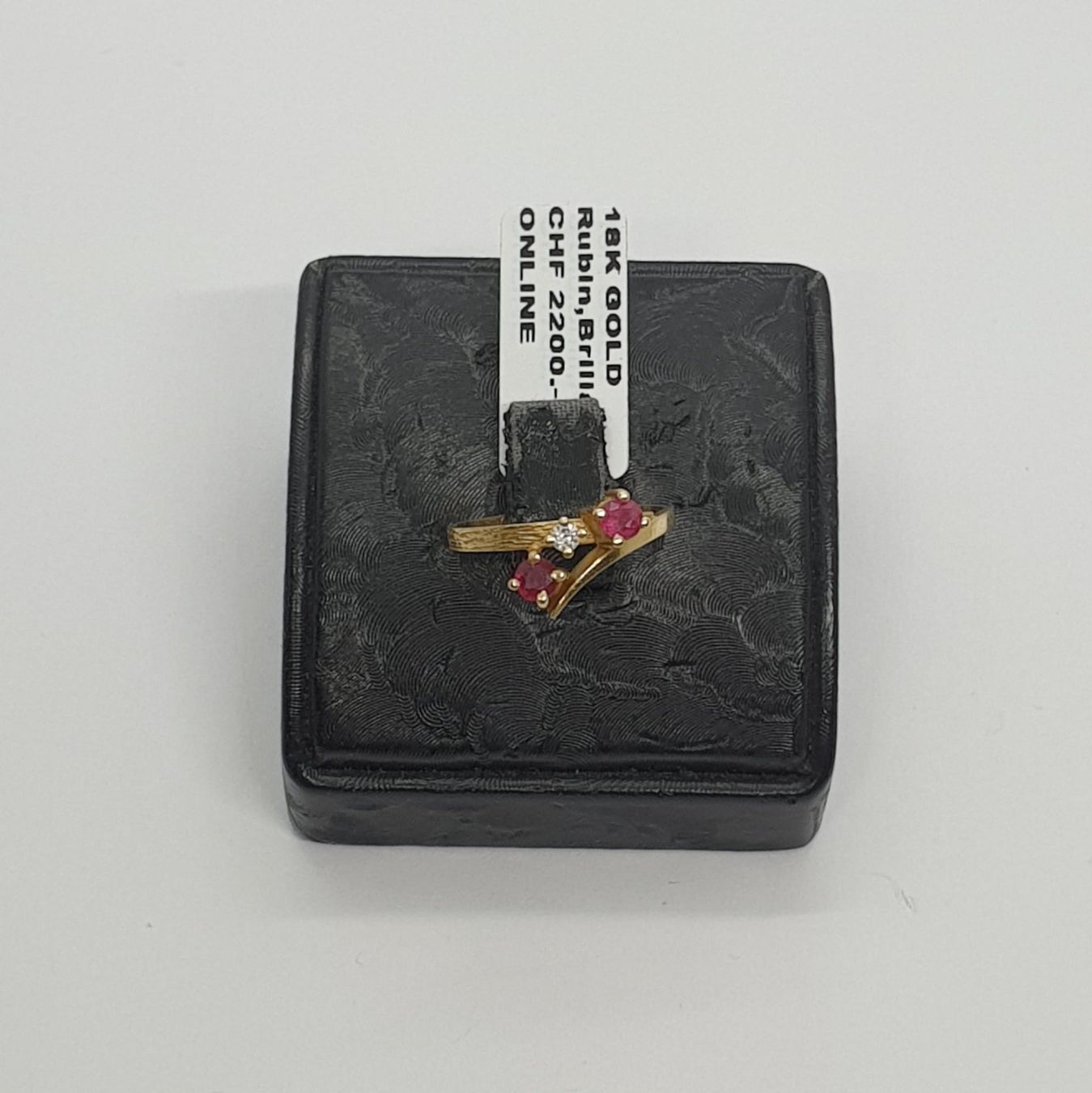 Anelli: Echt 18K Gold - Diamant, Rubin Ring – Usato da Luzern venduto da Luzern-Goldhaus