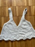 Sommerliches Strick Top, Creme Weiss, Grösse S