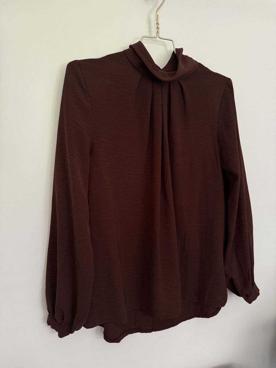 Camicette: Blouse in chocolate brown NEW – Nuovo e nell'imballaggio originale da Zürich venduto da eve_m2gr