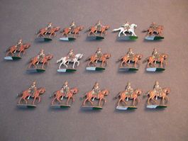 Zinnfiguren: Bayerische Chevauxlegers im Mantel (1870/71)