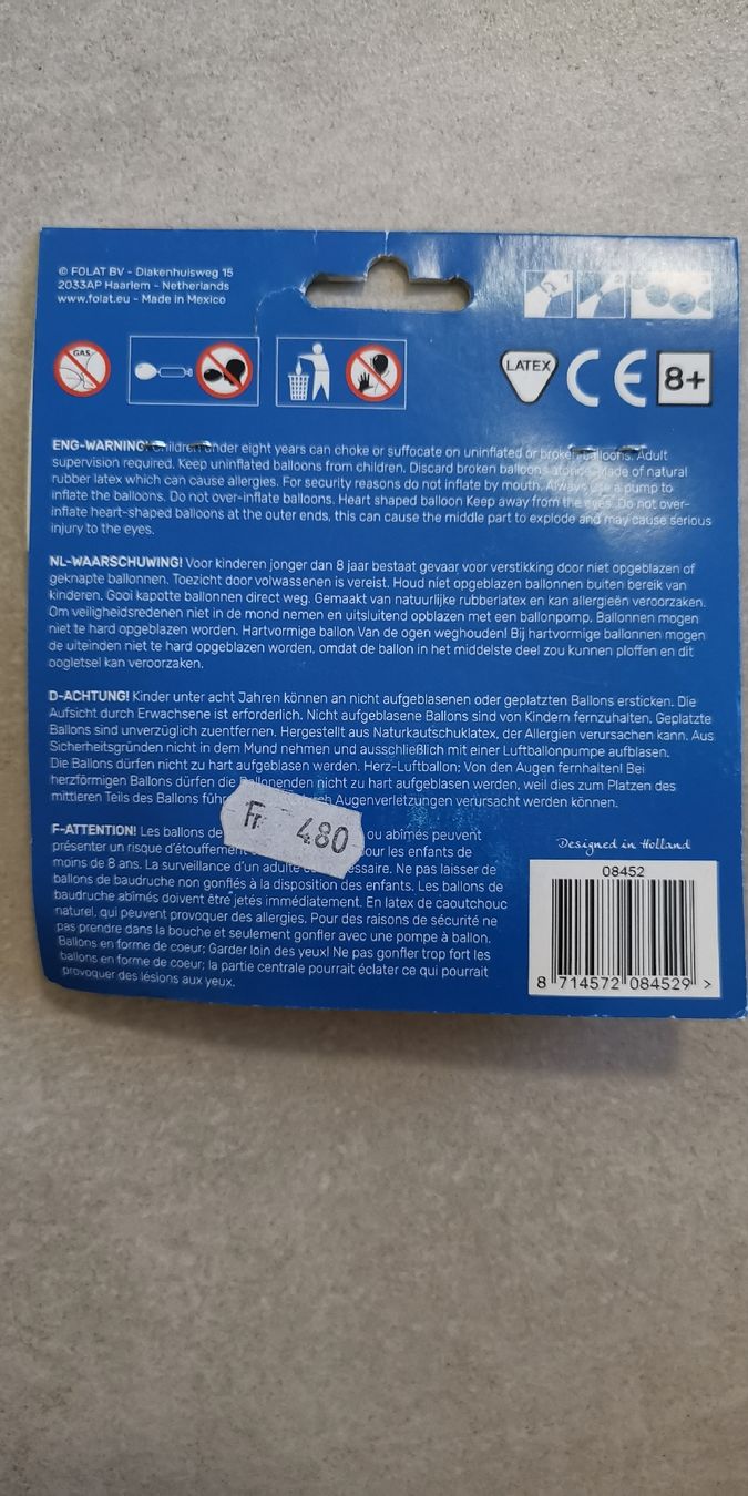 Tutte le decorazioni: Girlande Ballons, rot, 8 Stk. /Packung – Nuovo e nell'imballaggio originale da Itingen venduto da schweizersternchen 1