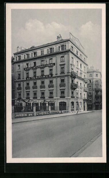 Ansichtskarten: Genève, Hotel International et Terminus – Gebraucht aus Berlin von bartko-reher