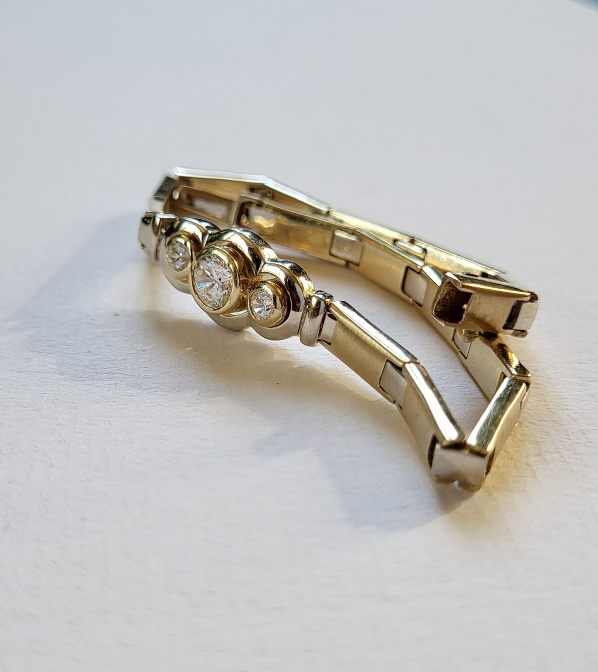 Armbänder & -reifen: Gold 585 Massiv Armband Mit Steine – Gebraucht aus Wald ZH von Aniade 7