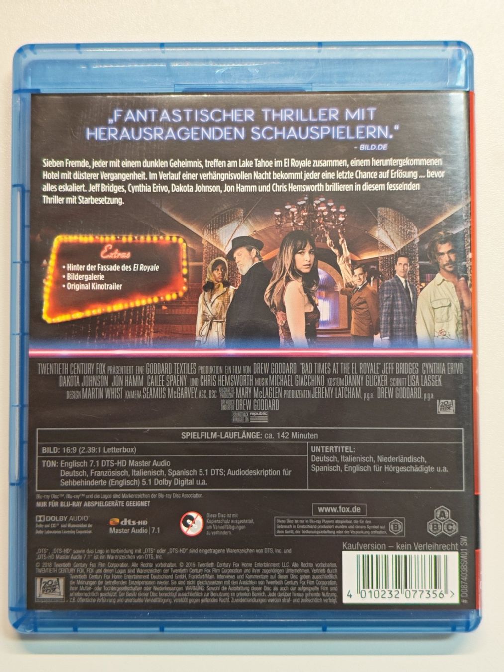 Tutti i DVDs: Bad Times at El Royale – Usato da Liestal venduto da Kratzilla 2