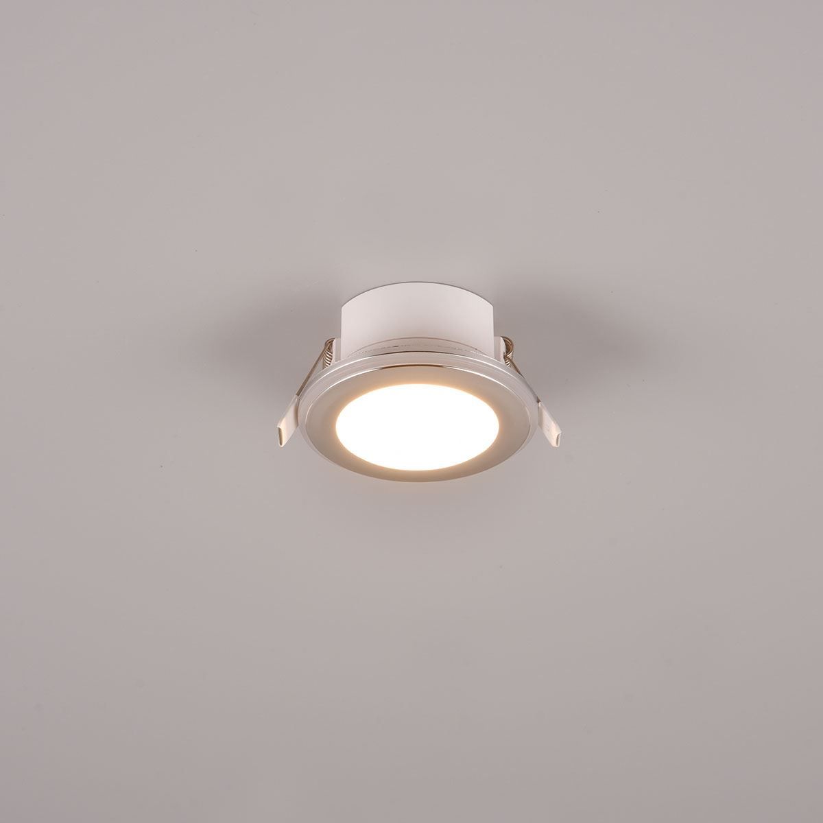 Lampade: LED Einbaustrahler, Chrom, 8 cm Ø – Nuovo (secondo la descrizione) da Kreuzlingen venduto da Smart-Light
