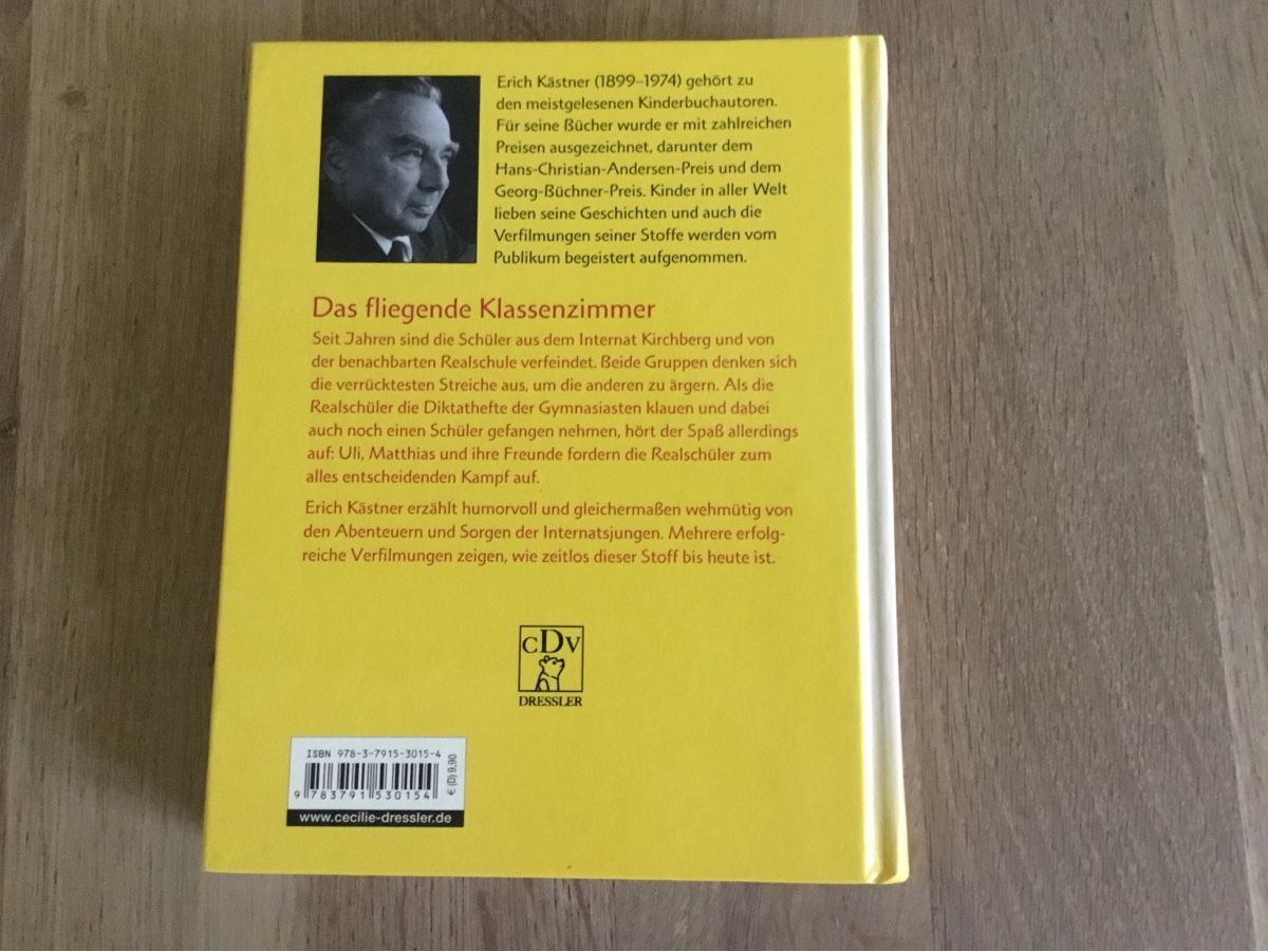 Bücher: Das fliegende Klassenzimmer von Erich Kästner – Gebraucht aus Triesen von Trisuna 1
