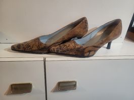 Peter Kaiser Pumps Schlangenmuster Grösse 5.5 braun