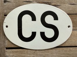 Schild Tschechoslowakei ČSSR
