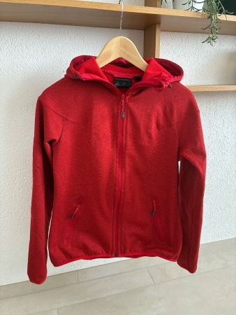 Mammut Fleece-Midlayer mit Kapuze Gr. S, rot
