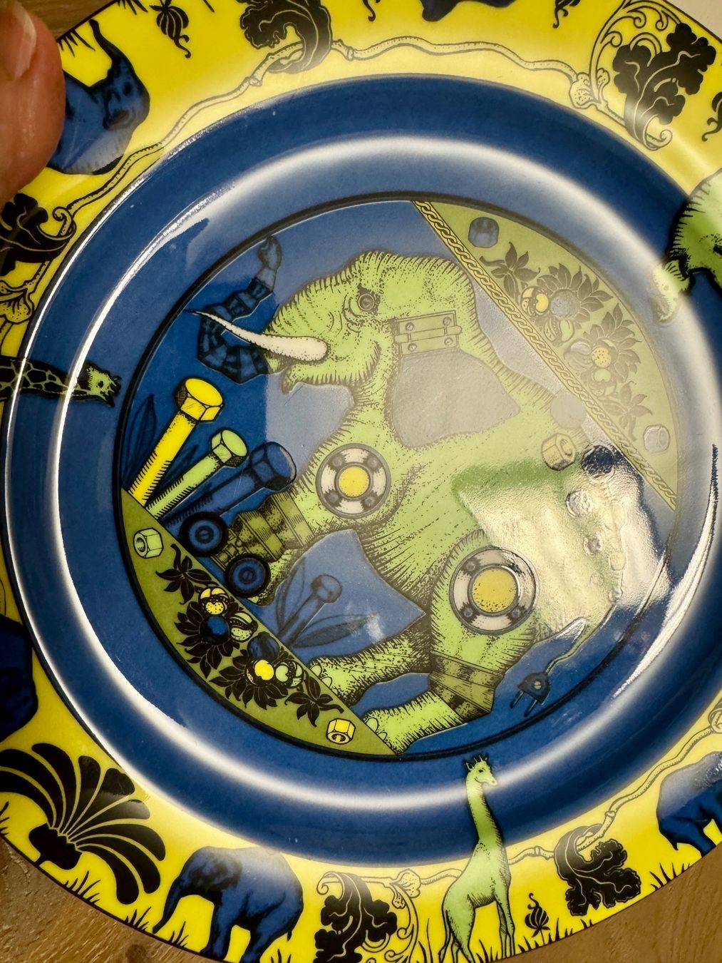 Bopla Piatti: Bopla Speiseteller Teller mega schön! 27 cm Elefant – Usato da Rothrist venduto da Luckywinner 2