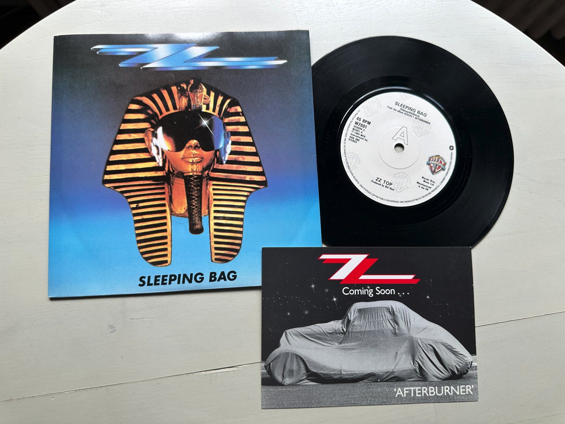 Schallplatten: ZZ TOP rare Single Sleeping bag Kult 80's postcard differnt – Gebraucht aus Basel von Partridge