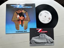 ZZ TOP rare Single Sleeping bag Kult 80's postcard differnt