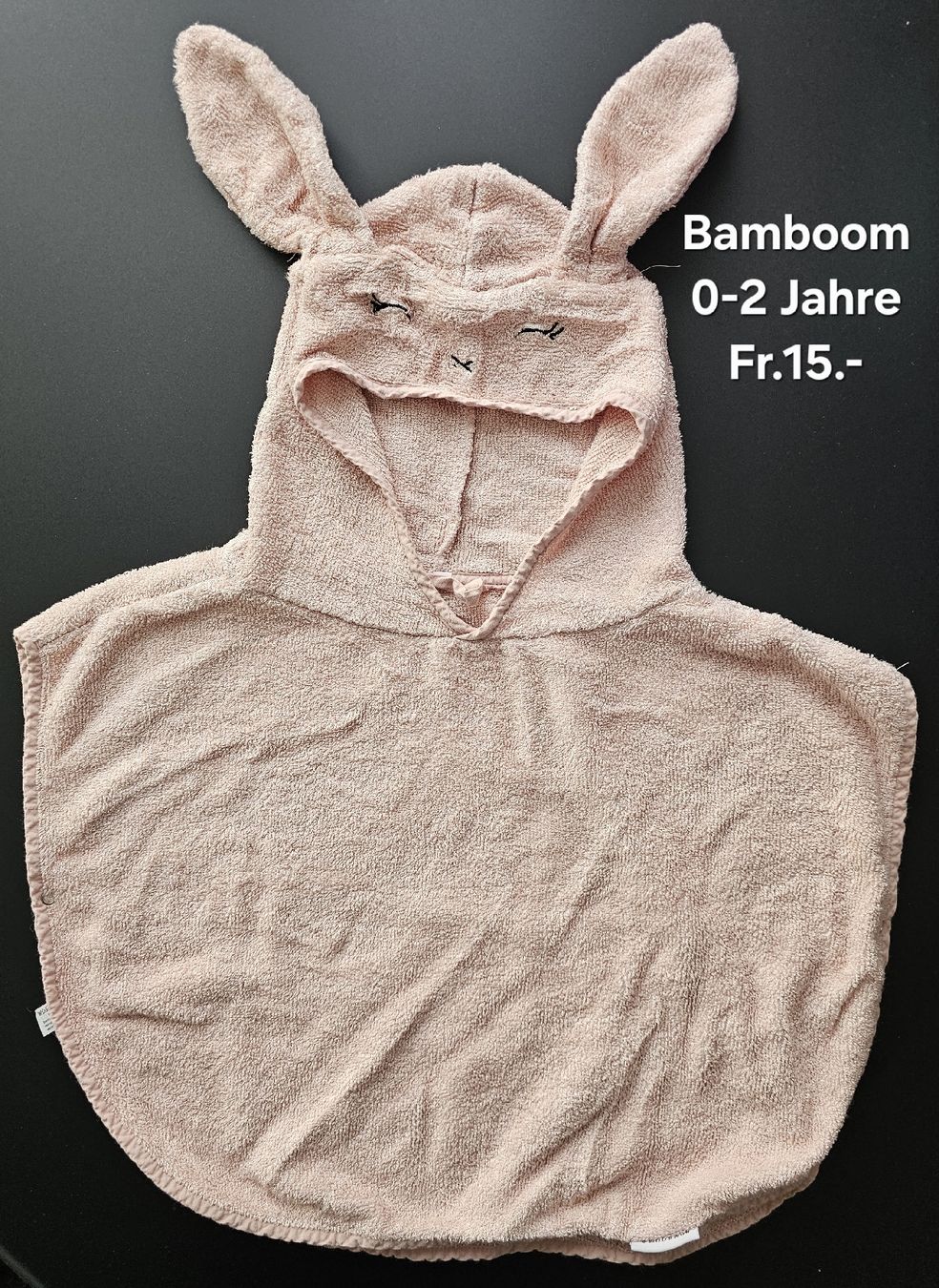 Teli da bagno: Kinder Poncho Bamboom 0-2 Jahre rosa – Nuovo (secondo la descrizione) da Zürich venduto da sla_8krg