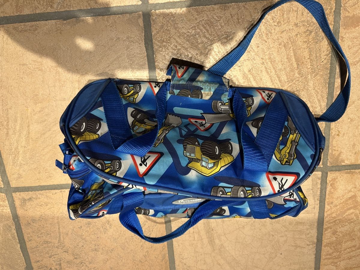 Samsonite Kindertaschen: Schulranzen Samsonite Baustellen-Motiv blau – Gebraucht aus Rothenfluh von Hellracer1916 3