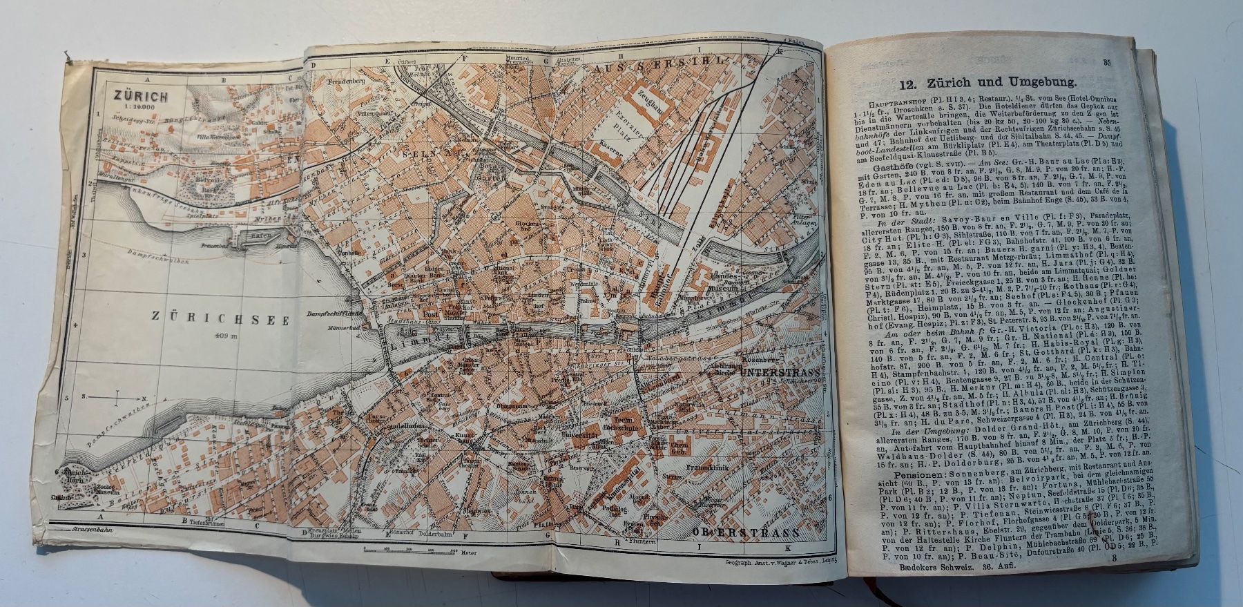 Libri: Guide Baedekers Schweiz - Edition de 1920 – Usato da Neuchâtel venduto da gefdeneuch 7